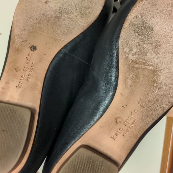 Kate Spade Pointed Flats Black size 7 - Picture 6 of 7